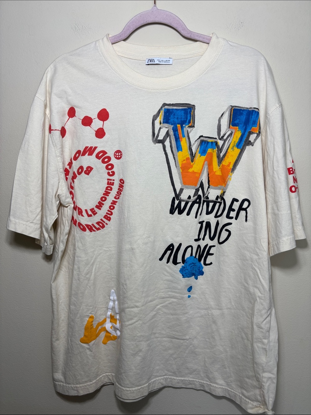Zara Wandering Alone Tee